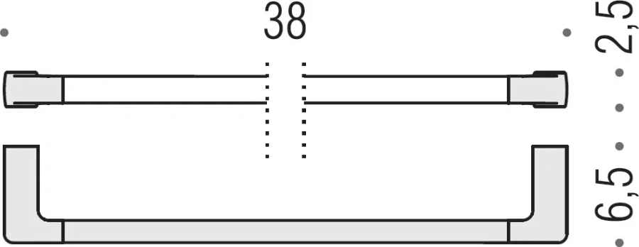 Полотенцедержатель Colombo Lulu золото B6209.gold (детальная фотография), металлические