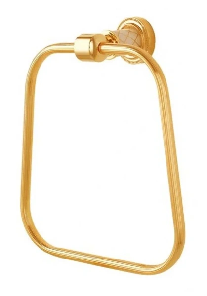 Полотенцедержатель Boheme Murano декор белый 10905-W-G (детальная фотография)