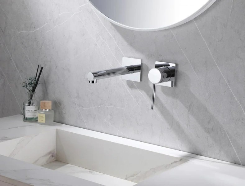 Смеситель для раковины Abber Emotion AF8812 скрытого монтажа (детальная фотография), современные, hi-tech