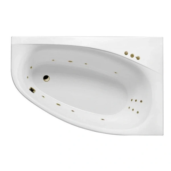 Ванна гидромассажная Excellent Kameleon Smart 170 x 110 см, правая, белый/бронза, WAEX.KMP17.SMART.BR (детальная фотография)