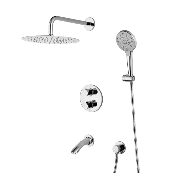 Душевой комплект встраиваемый Lemark Yeti термостатический LM7822C (детальная фотография)