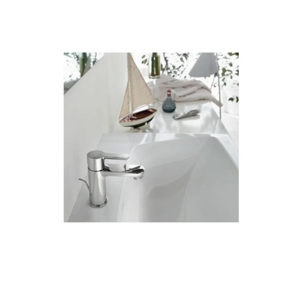 Смеситель для раковины Nobili ABC с донным клапаном AB87118/1CR (детальная фотография), современные, hi-tech