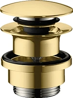 Донный клапан для раковины Hansgrohe золотой