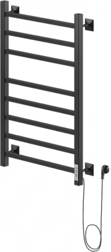 Полотенцесушитель электрический Ника Step 80/50 см черный матовый правый - фото 2