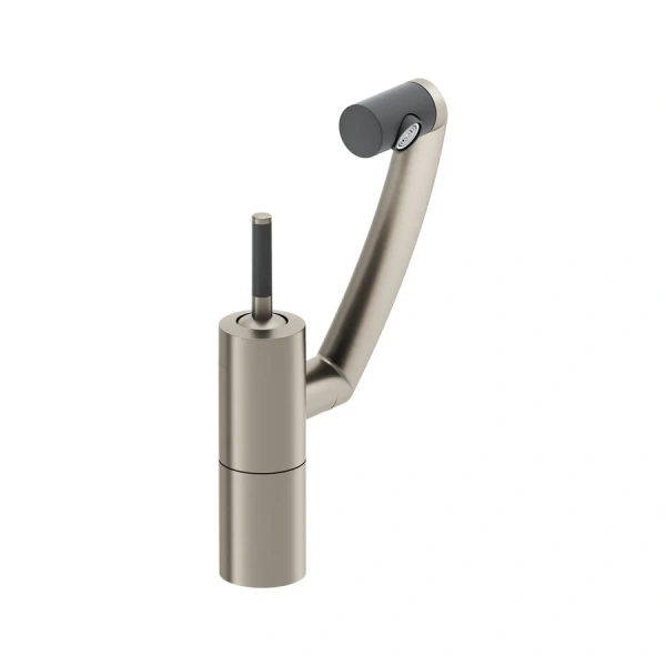 Смеситель для раковины Damixa Arc никель 290217264 (детальная фотография), округлая форма