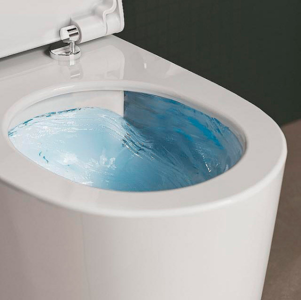Унитаз подвесной Vitra Nest безободковый 7870B403-0075 (детальная фотография), современные, hi-tech, круглые