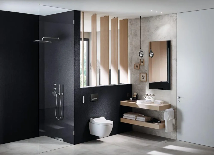 Раковина Geberit VariForm 40 см белая, с переливом 500.700.01.2 (детальная фотография), современные, hi-tech