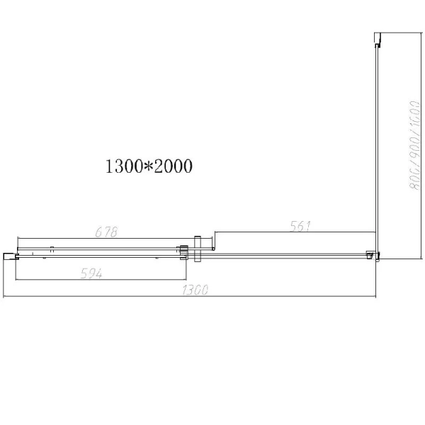 Душевой уголок Vincea Dice 130х80 см профиль хром VSR-4D8013CL (детальная фотография), современные, hi-tech