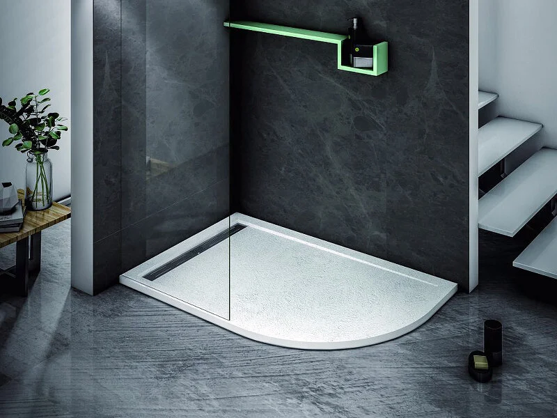 Душевой поддон Cezares Tray 120х80 см белый левосторонний TRAY-AS-RH-120/80-30-W-L (детальная фотография), 120х80 см