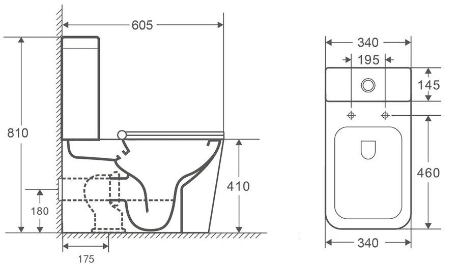 Унитаз компакт OWL 1975 Vatter Ruta-G OWLT190402 безободковый (детальная фотография), унитаз-компакт