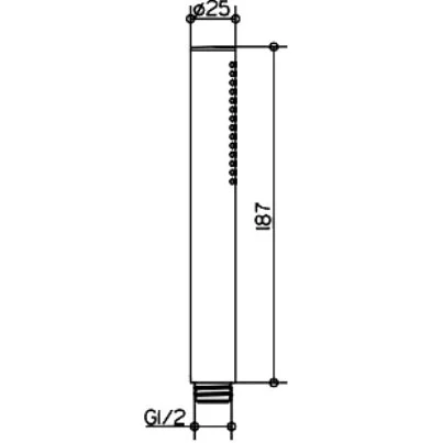 Душевая лейка Keuco 56080 (детальная фотография), душевые лейки