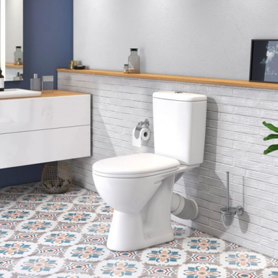 Унитаз компакт Rosa Стиль белый Вн УнК055 (детальная фотография), напольные