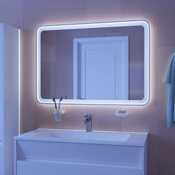 Зеркало с подсветкой IDDIS Esper 80 см прямоугольное ESP8000i98 (детальная фотография), полотно