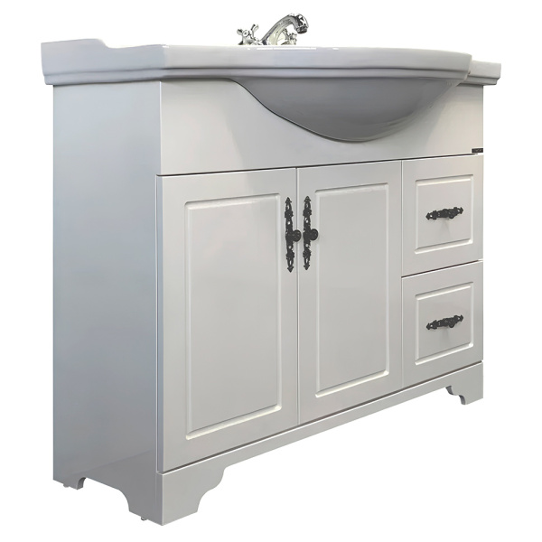 Тумба с раковиной напольная Comforty Севилья 105 см слоновая кость 00003132627CF (детальная фотография)