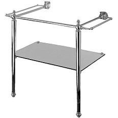 Консоль  под раковину с полотенцедержателями и стеклянной полочкой Devon&Devon Etoile DEETOILE