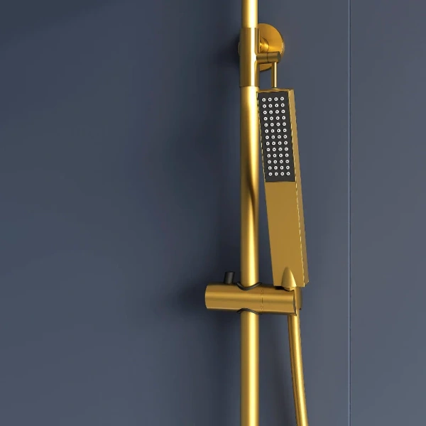 Душевая стойка RGW Shower Panels золото 51140134-06 (детальная фотография), с изливом