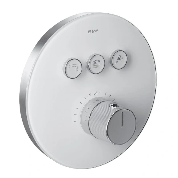 Душевой комплект Black&White Universe хром 7787 (детальная фотография), хром