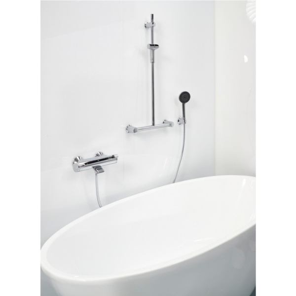 Смеситель для ванны и душа термостатический Oras Optima 7140U (детальная фотография), современные, hi-tech