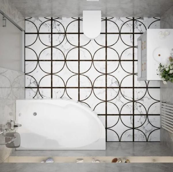 Ванна акриловая Triton София 170x95 см правая Щ0000046665 (детальная фотография), современныe, hi-tech