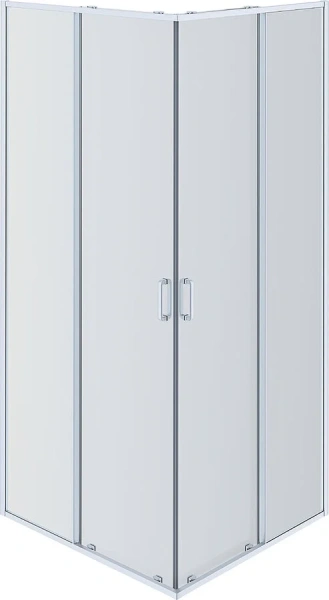 Душевой уголок Акватек 100x100 см профиль черный матовый AQ ARI KV 10020BL (детальная фотография), черные