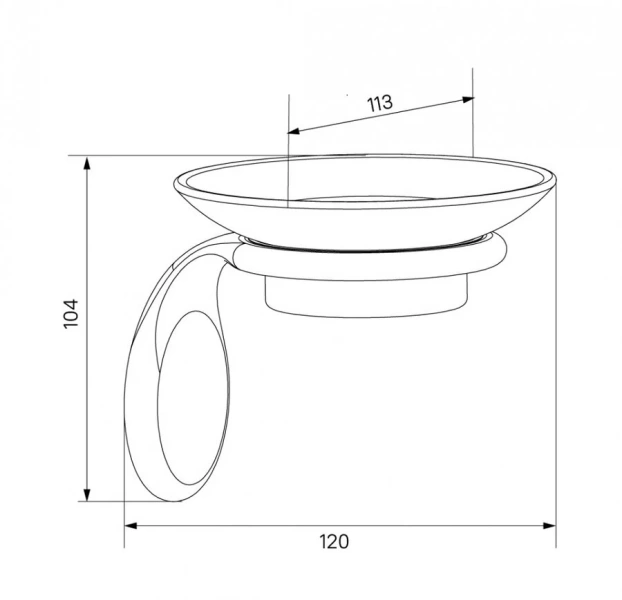 Мыльница IDDIS Oldie бронза OLDBRC0i42 (детальная фотография), классические, ретро