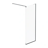 Душевая перегородка Am.Pm Func 80 см профиль черный