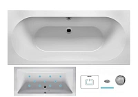 Ванна гидромассажная Riho Carolina 180 x 80 см, AIR