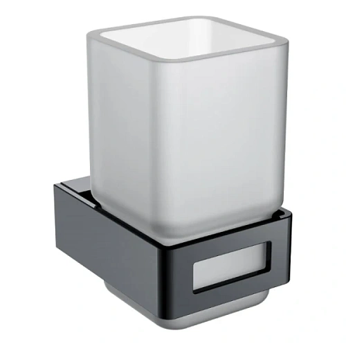 Стакан для ванной Boheme Q Shine Gun Metall - фото 2