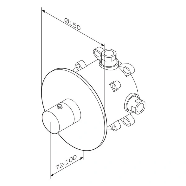 Смеситель для душа AM.PM Like F8075500 (детальная фотография), для душа