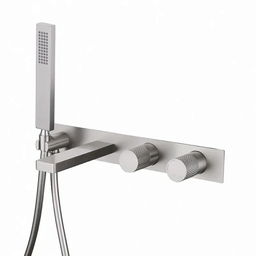 Смеситель для ванны Abber Rund сатин - фото 4