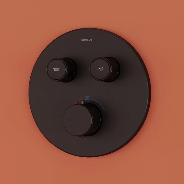 Душевой комплект Sancos Link черный матовый SC3005MB (детальная фотография) index_1