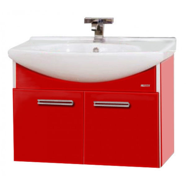 Тумба для раковины, цвет  красный, Misty Джулия Л-Джу01065-0410ПО (детальная фотография)
