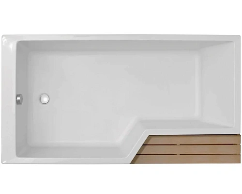 Ванна акриловая Jacob Delafon Bain Douche Neo 170х90 см белая, левосторонняя - фото 1