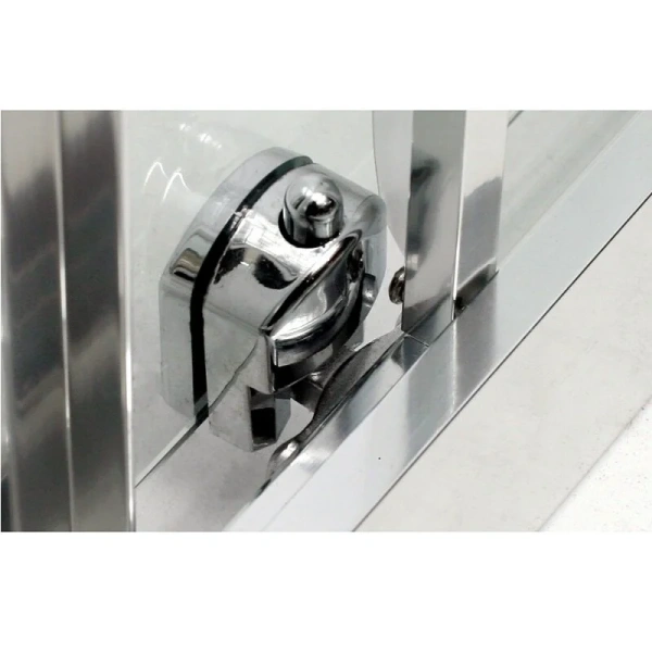 Душевой уголок BelBagno Due 90x90 см стекло текстурное DUE-A-2-90-P-Cr (детальная фотография), хром