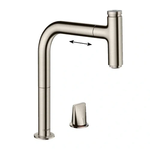 Смеситель для кухни Hansgrohe Metris Select M71 под сталь - фото 2