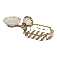 Мыльница с решеткой для ванной Migliore Provance бронза