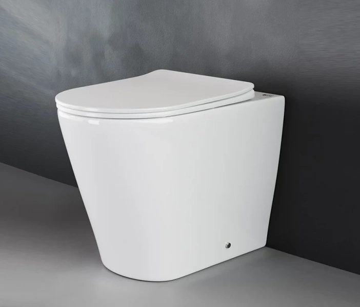 Унитаз напольный Ceramica Nova Highlight с микролифтом, безободковый CN1812 (детальная фотография), без бачка, со скрытым бачком