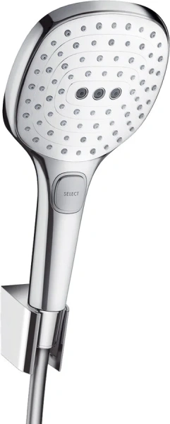 Душевой комплект Hansgrohe Raindance Select E белый/хром 26720400 (детальная фотография)