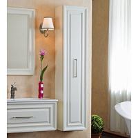 Пенал для ванной, цвет слоновая кость матовый, фурнитура состареное серебро, La Beaute Cornelia