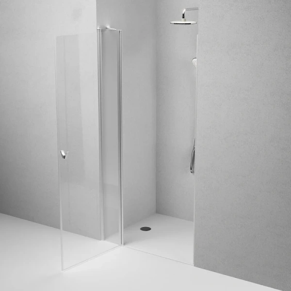 Душевая дверь в нишу Am.Pm Sunny 100 см профиль хром W87G-100-1P-MT (детальная фотография), 100 см