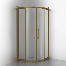 Душевой уголок Migliore Aurelia 90х90 см профиль бронза стекло прозрачное декорированное