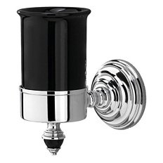 Стакан для ванной Devon & Devon Black Diamond хром/черный