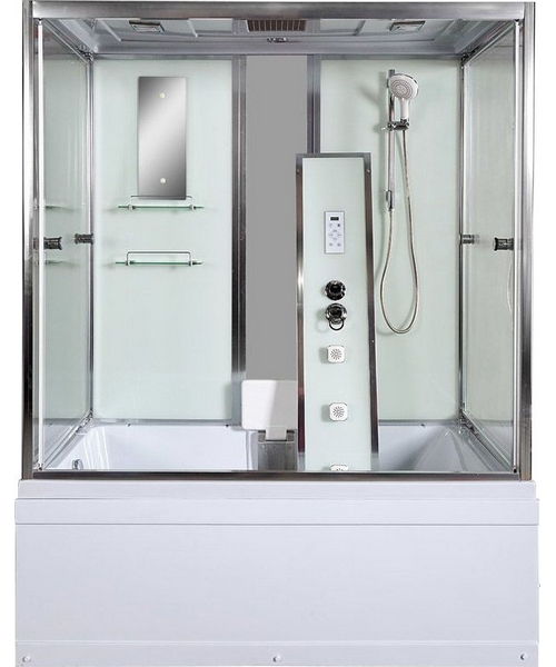 Душевой бокс Deto V 150х85 см высокий поддон V150 (детальная фотография), 150