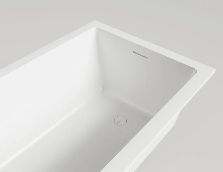 Ванна из искусственного камня Salini Cascata Kit 180x80 см встраиваемая 104523M (детальная фотография), без гидромассажа, большие