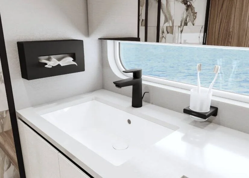 Смеситель для раковины Hansgrohe Talis E однорычажный, матовый черный 71713670 (детальная фотография), современные, hi-tech