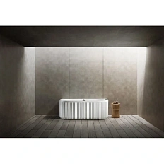 Ванна из искусственного камня Abber Leipzig 170x80 см белая матовая