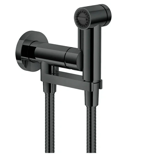 Гигиенический душ со смесителем Nobili черный глянцевый - фото 3