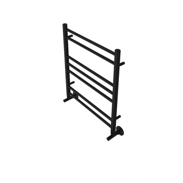 Полотенцесушитель водяной Акватек Либерти 50x60 см черный муар AQ RR0760BL (детальная фотография), для систем горячего водоснабжения, для систем отопления, с нижним подключением