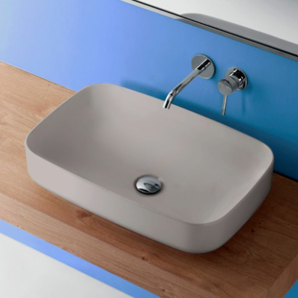 Раковина Kerasan Tribeca 70 см Grigio Matt 460259*0 Grigio matt (детальная фотография), современные, hi-tech