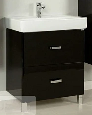 Тумба под раковину напольная Акватон Америна Н 80 см черная